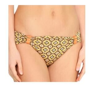 La Perla Studio Geometric Orange Tan Reversible Bikini Swim Bottom 6